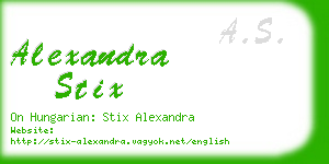 alexandra stix business card